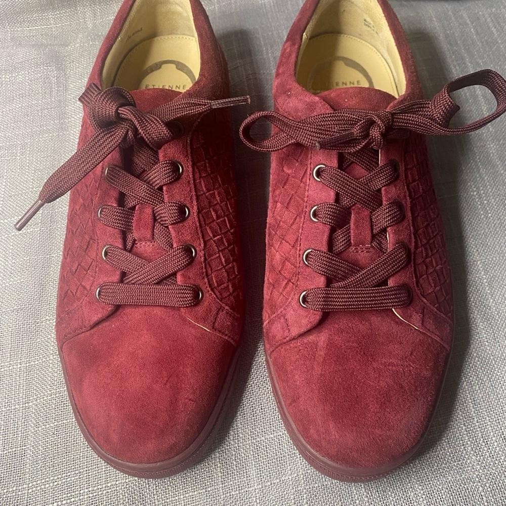 Etienne Aigner Burgundy Sneakers